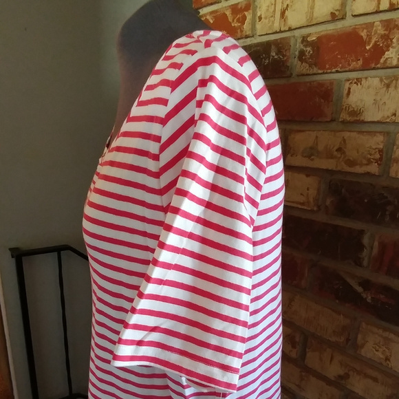 Bright striped 3/4 sleeved Tee - Picture 3 of 5